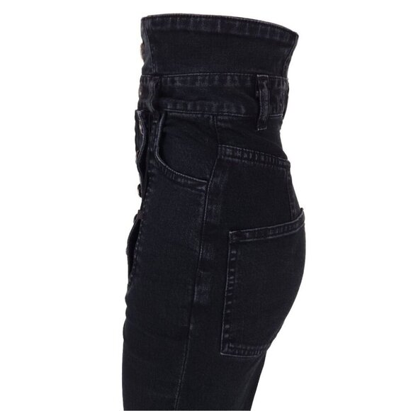 Marissa Webb High Rise Straight Leg Jeans Size 23 00 XXS Womens Black - Picture 9 of 13